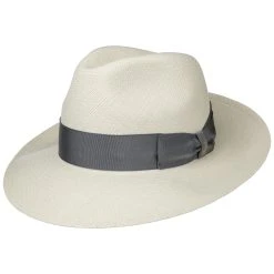 Amedeo Bogart Panamahut By Borsalino -Hutshopping-Shop Amedeo Bogart Panamahut by Borsalino natur grau.62356 rf264