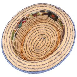 Andy Contrast Stitch Raffiahut By Mayser -Hutshopping-Shop Andy Contrast Stitch Raffiahut by Mayser natur blau.56379 2rf194