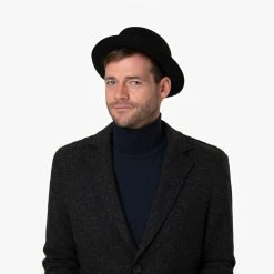 Baxter Pork Pie Wollhut By Stetson -Hutshopping-Shop Baxter Pork Pie Wollhut by Stetson.62326 8