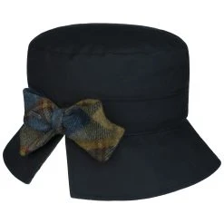 Bea Waxed Cotton Hut Mit Schleife By McBURN -Hutshopping-Shop Bea Waxed Cotton Hut mit Schleife by McBURN dunkelblau.64704 rf192