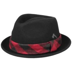 Check Band Player Wollhut By Stetson -Hutshopping-Shop Check Band Player Wollhut by Stetson schwarz.58841 rf4