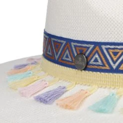 Damola Traveller Strohhut By Lierys -Hutshopping-Shop Damola Traveller Strohhut by Lierys wei blau.61736 4rf258