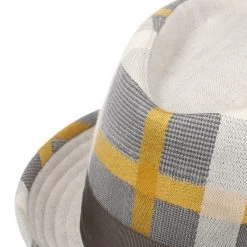 Alfonso DEste Diamond Stoffhut By Alfonso D´Este -Hutshopping-Shop Diamond Stoffhut by Alfonso D Este grau gelb.58998 5rf281