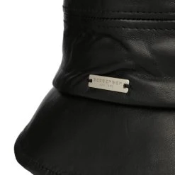 Leder Glockenhut By Seeberger -Hutshopping-Shop Leder Glockenhut by Seeberger schwarz.63279 4rf4