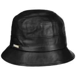 Leder Glockenhut By Seeberger -Hutshopping-Shop Leder Glockenhut by Seeberger schwarz.63279 rf4