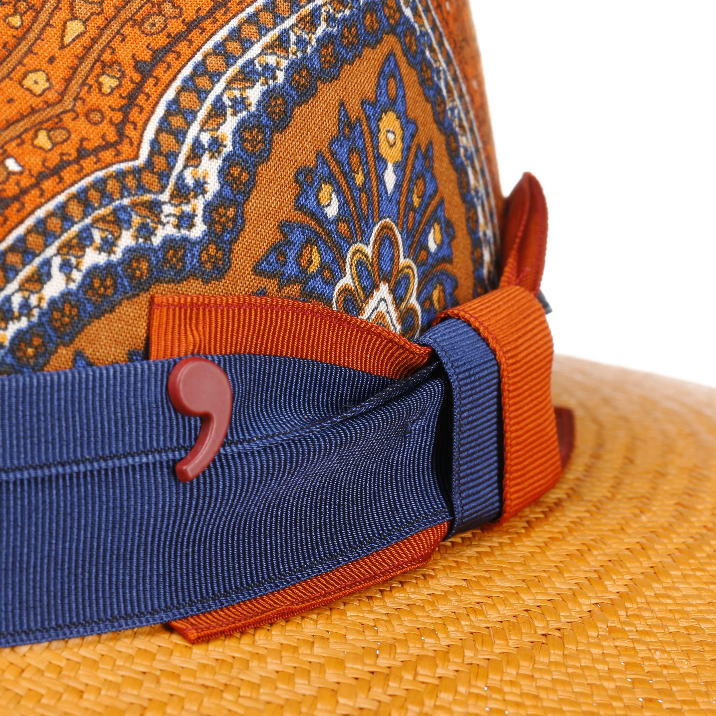 Alfonso DEste Paisley Crown Panamahut By Alfonso D´Este 6 Alfonso DEste Paisley Crown Panamahut By Alfonso D´Este – Bild 6