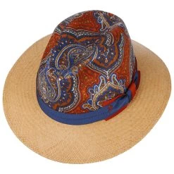 Alfonso DEste Paisley Crown Panamahut By Alfonso D´Este