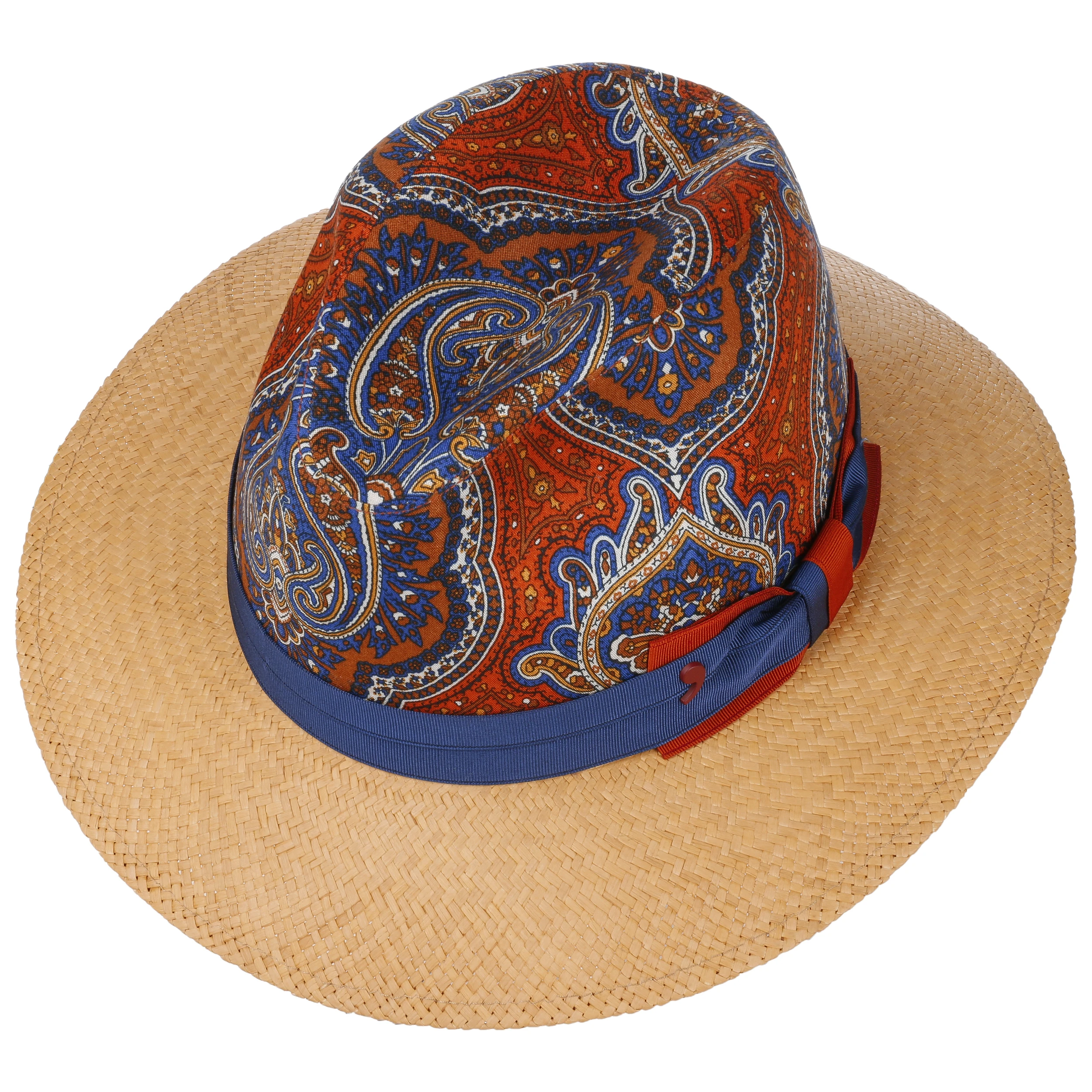 Alfonso DEste Paisley Crown Panamahut By Alfonso D´Este 1 Alfonso DEste Paisley Crown Panamahut By Alfonso D´Este