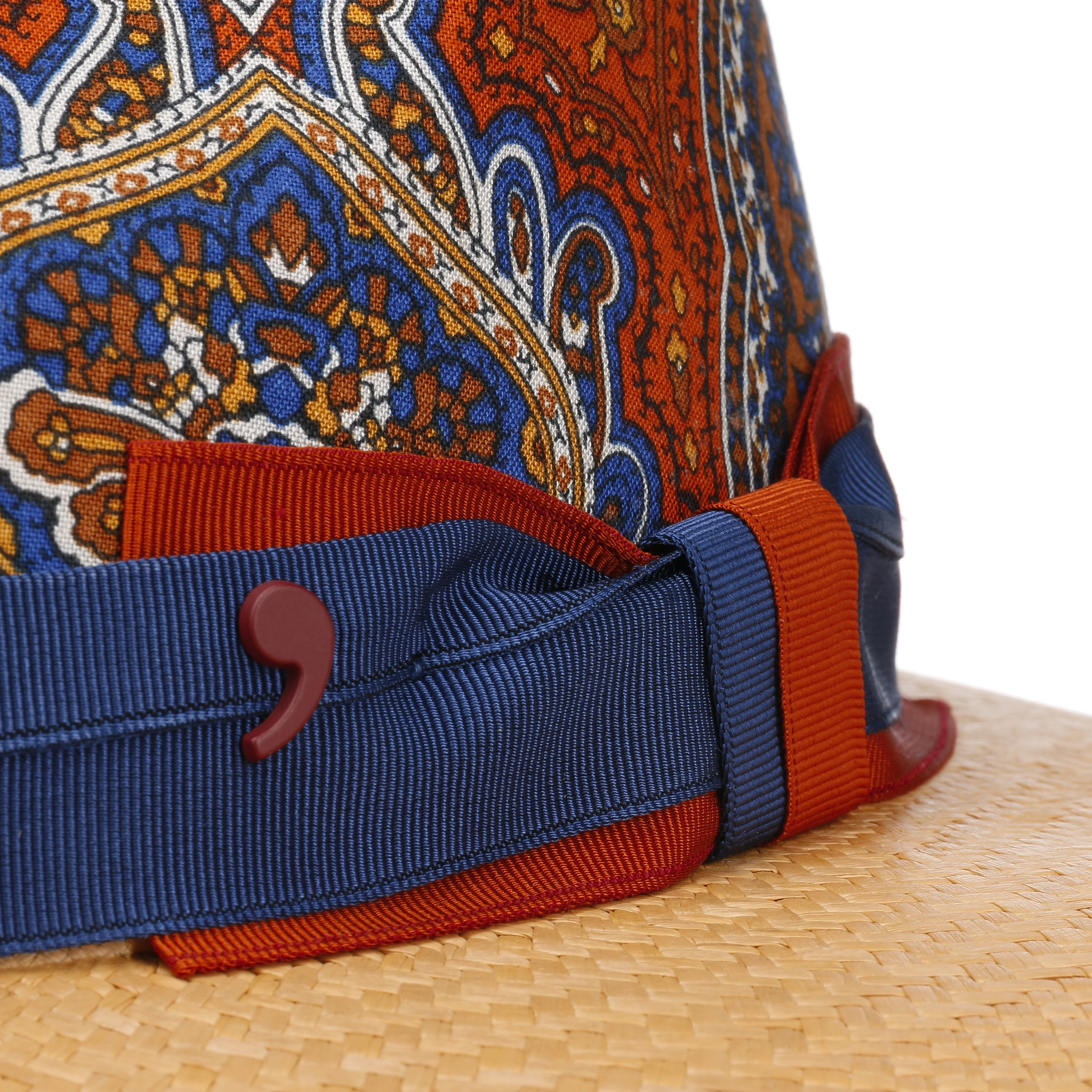 Alfonso DEste Paisley Crown Panamahut By Alfonso D´Este 5 Alfonso DEste Paisley Crown Panamahut By Alfonso D´Este – Bild 5