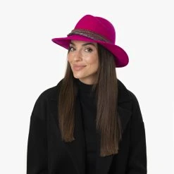 Sevilia Fedora Wollhut By Alfonso DEste -Hutshopping-Shop Sevilia Fedora Wollhut by Alfonso D Este.63726 7