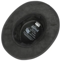 Squashy Twotone Lederhut By BARMAH -Hutshopping-Shop Squashy Twotone Lederhut by BARMAH schwarz.34419 2rf4