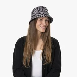 Warped Check Bucket Stoffhut By Kangol -Hutshopping-Shop Warped Check Bucket Stoffhut by Kangol.64575 7