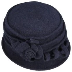 Wollfilzglocke Mit Applikation By McBURN -Hutshopping-Shop Wollfilzglocke mit Applikation by McBURN blau.43755 1f2